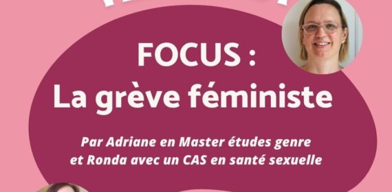 La grève féministe – charge contraceptive – par Adriane et Ronda
