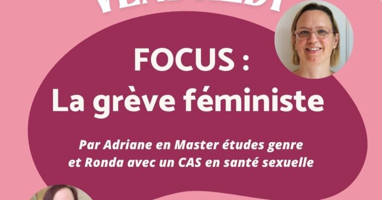 La grève féministe – charge contraceptive – par Adriane et Ronda