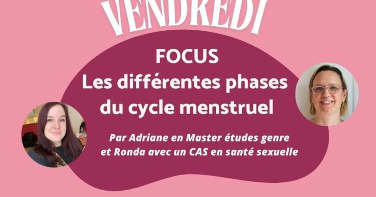 Les différentes phases du cycle menstruel – par Adriane et Ronda